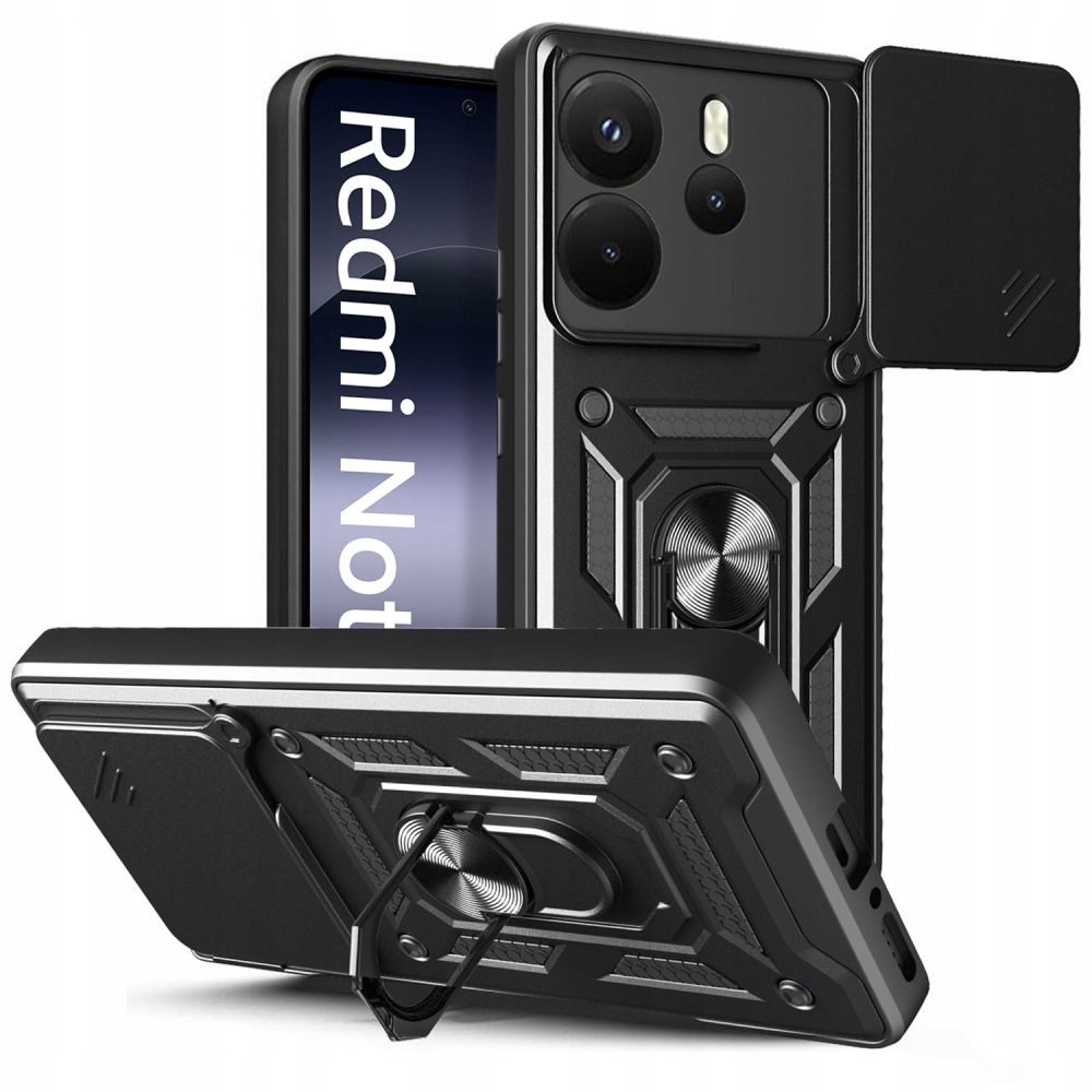 Etui Tech-Protect Camshield Pro Xiaomi Redmi Note 14 4G / LTE Matte Black – Doskonała ochrona dla Twojego smartfona