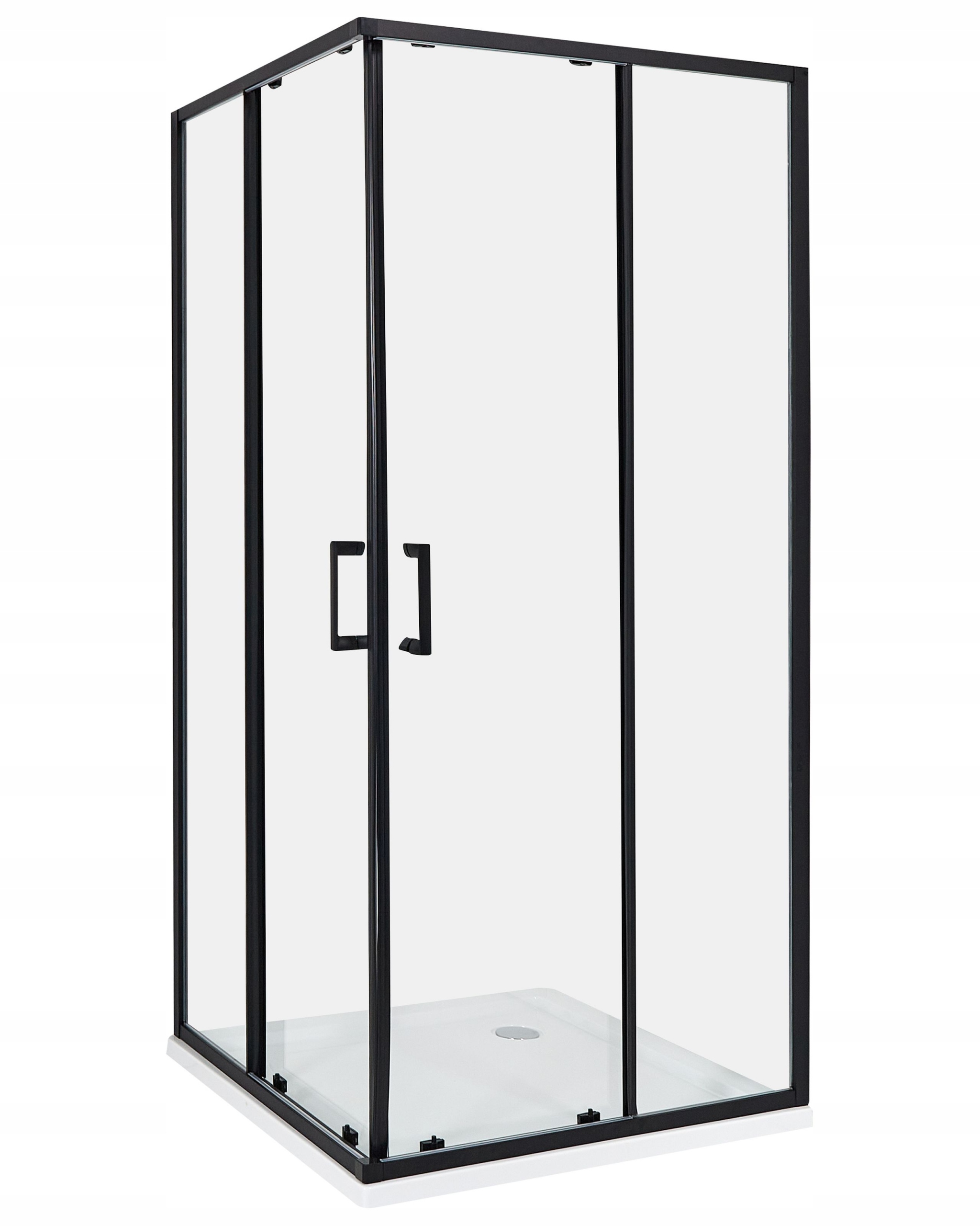 Kabina prysznicowa TELA 90 x 90 x 185 cm Czarny – Elegancja i funkcjonalność w Twojej łazience