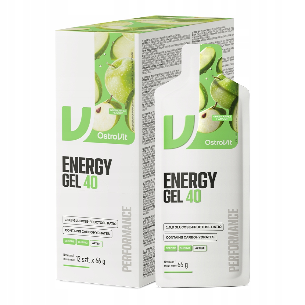 OstroVit Energy Gel 40 – Zielone Jabłko*
