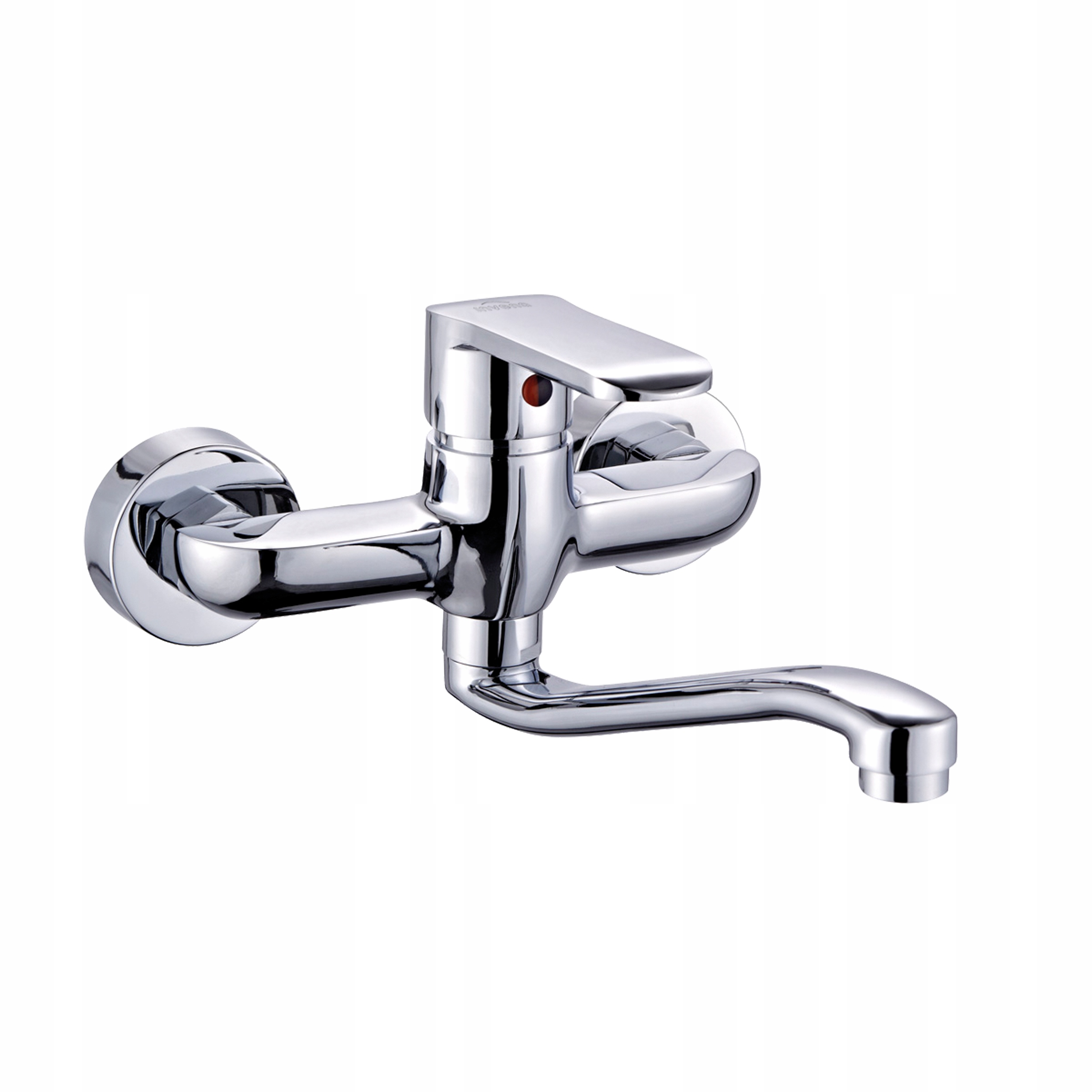 Jednouchwytowa bateria ścienna z obrotową wylewką