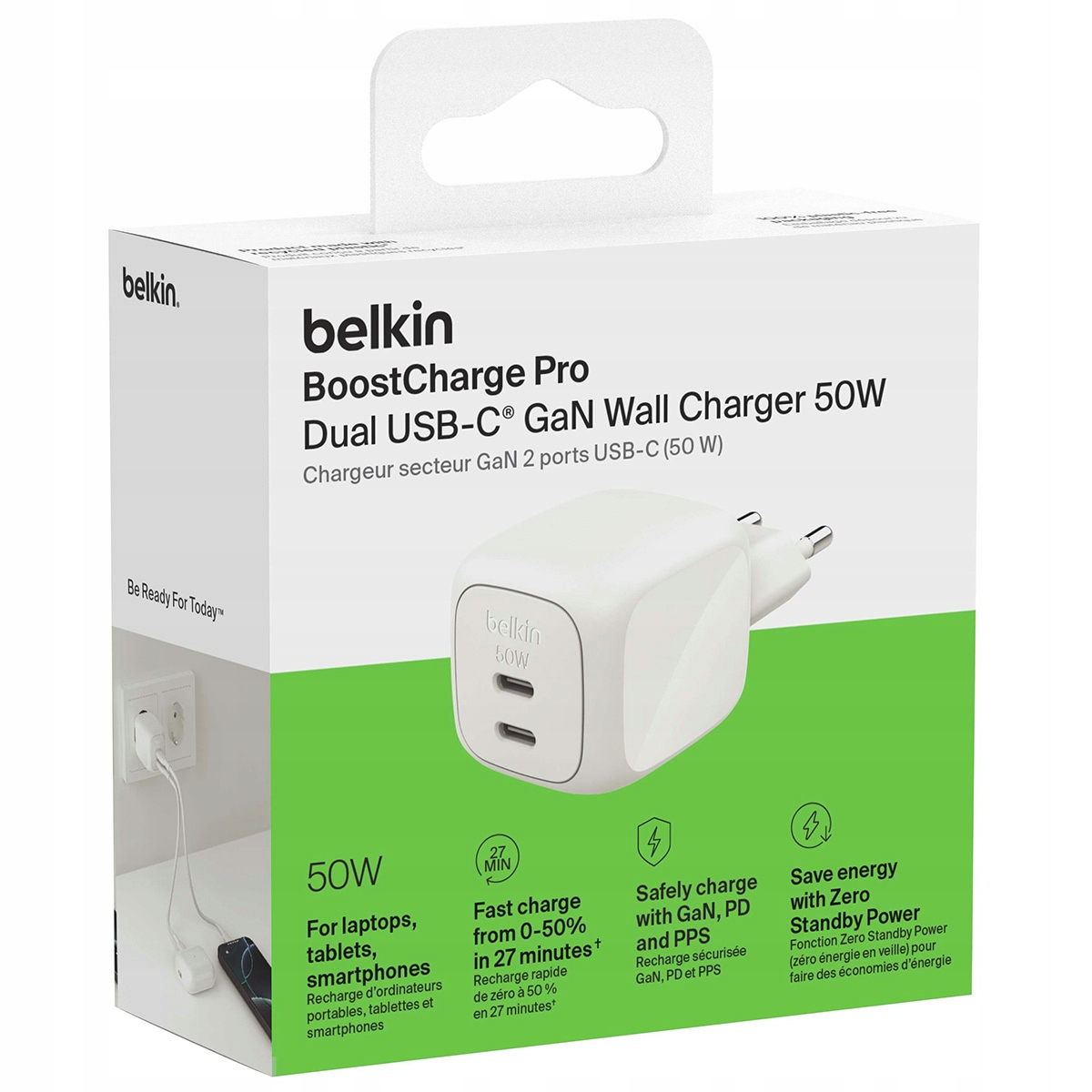 Szybkie ładowanie z dwoma portami USB-C