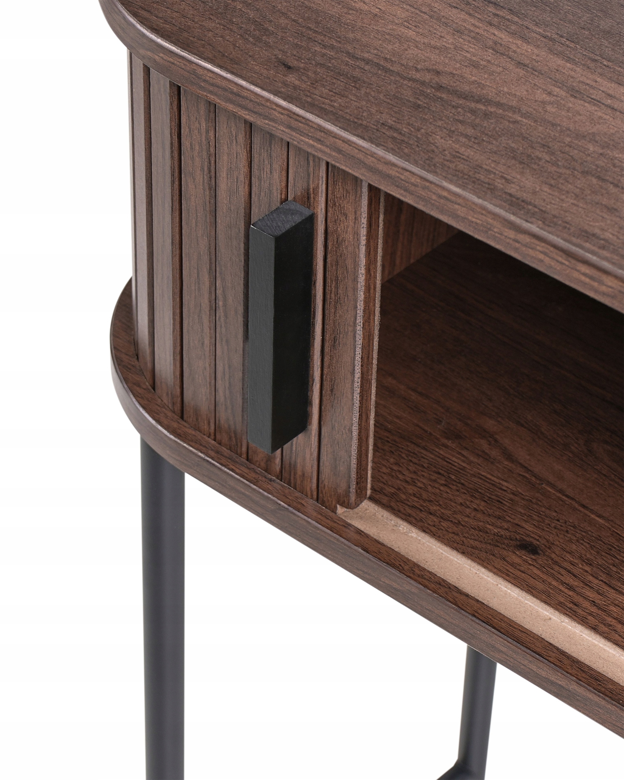 Stylowy design retro z przesuwanymi drzwiami