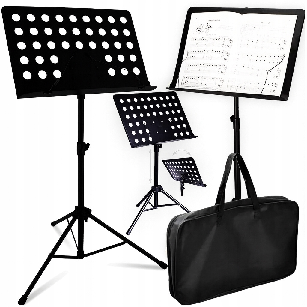 SUPRIMO D5 – Profesjonalny statyw do nut i tekstów z pokrowcem