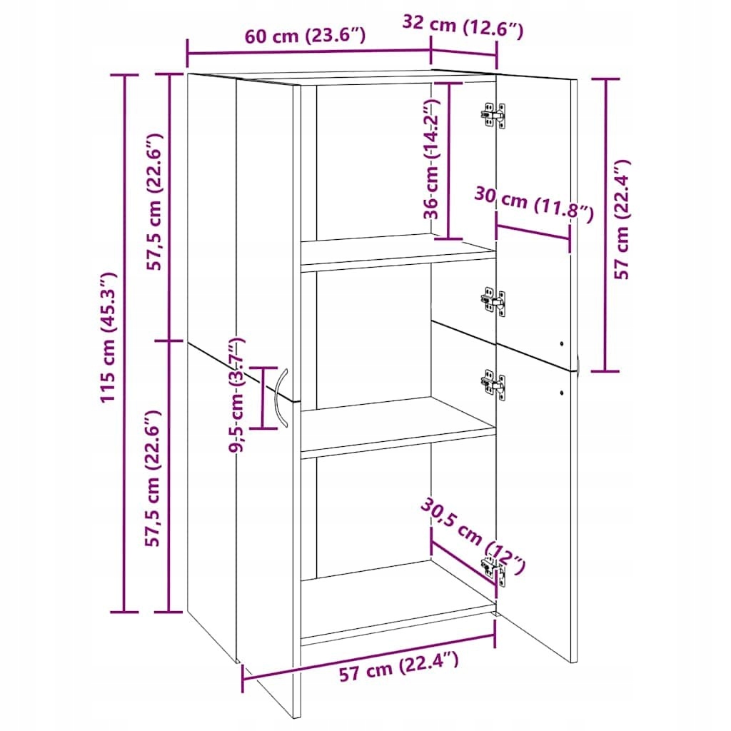 Wygodne opcje przechowywania – Różnorodne półki i przegrody