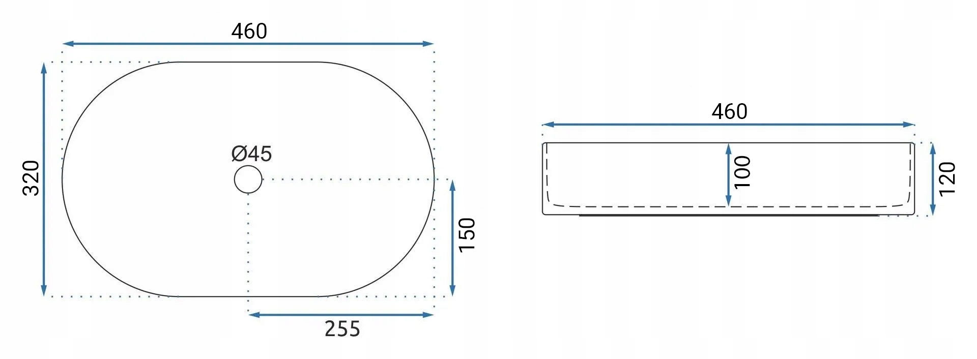 Parametry techniczne umywalki Rea Nadia 46 – szczegóły, które mają znaczenie