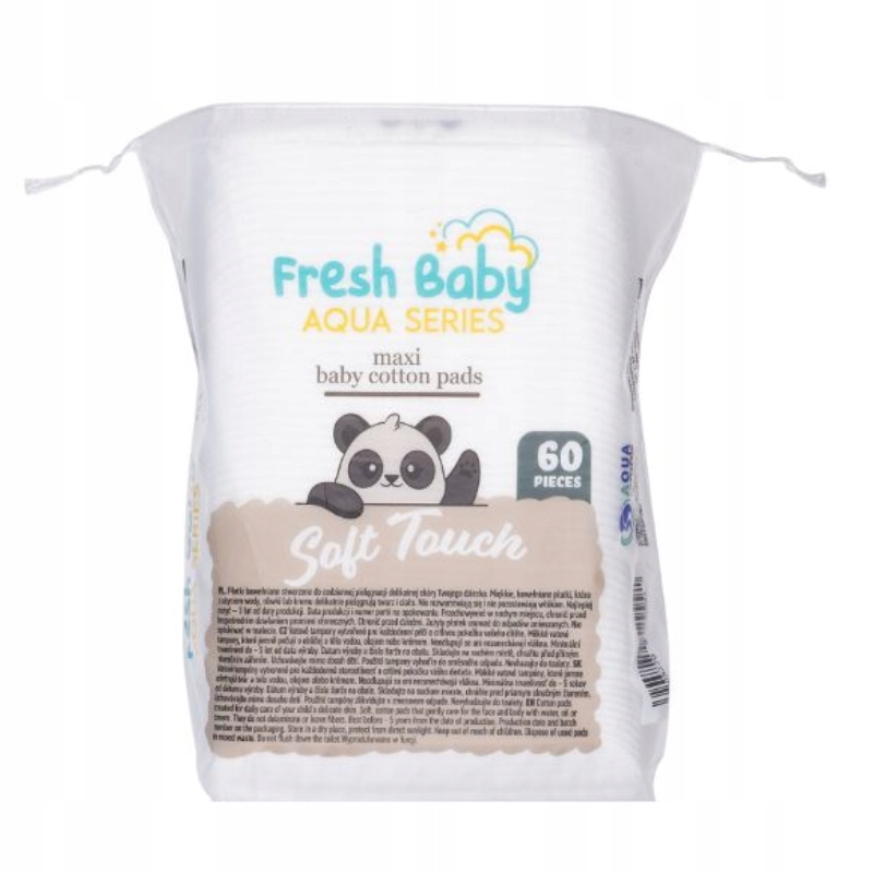 Wygodna pielęgnacja z bawełnianymi płatkami Fresh Baby