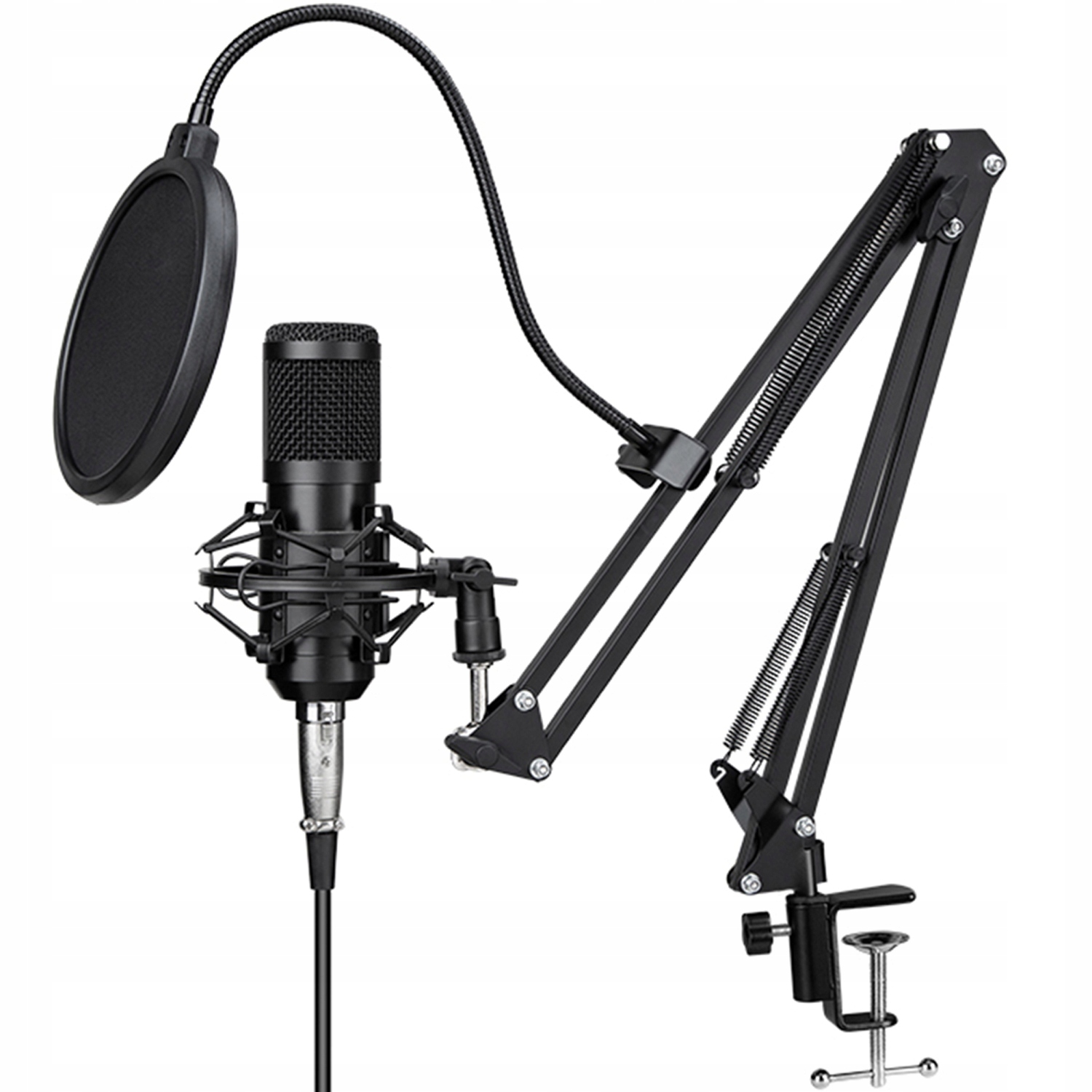 Mikrofon pojemnościowy z przewodem mini-jack XLR