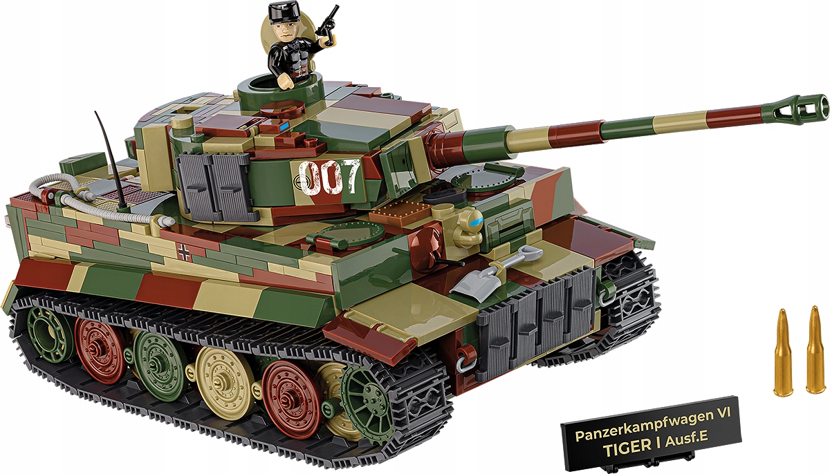 Cobi COBI 2587 Panzerkampfwagen VI Tiger I Ausf. E - Executive Edition – Model historyczny dla małych konstruktorów