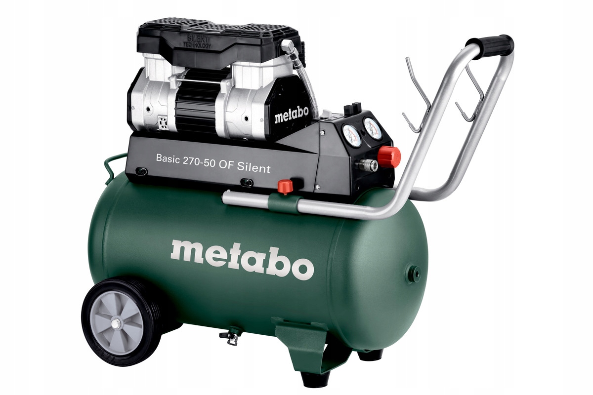 Kompresor bezolejowy Metabo Basic 270-50 OF Silent – Cicha i wydajna sprężarka do Twojego domu