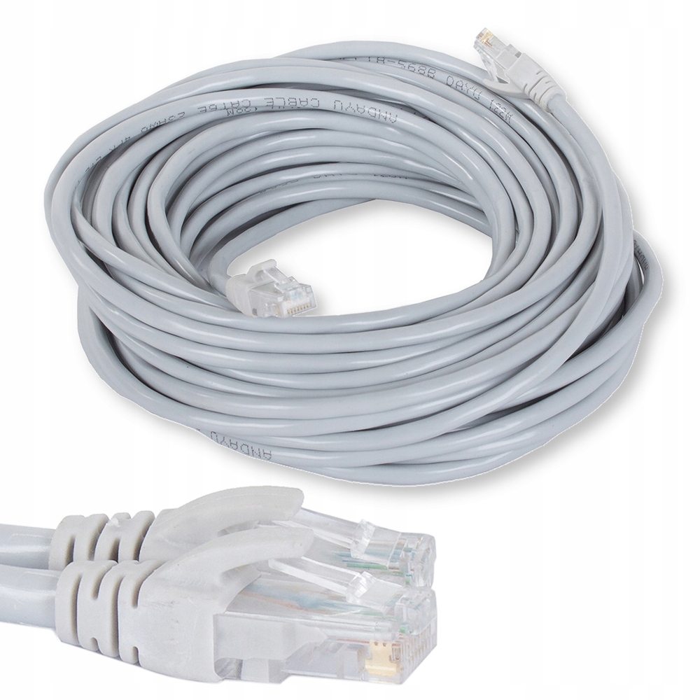 Kabel sieciowy 15m CAT 6 skrętka przewód internetowy RJ45 ethernet UTP – Wysoka jakość i wydajność