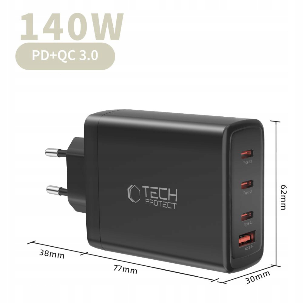 Elastyczność dzięki czterem portom USB-C i USB-A