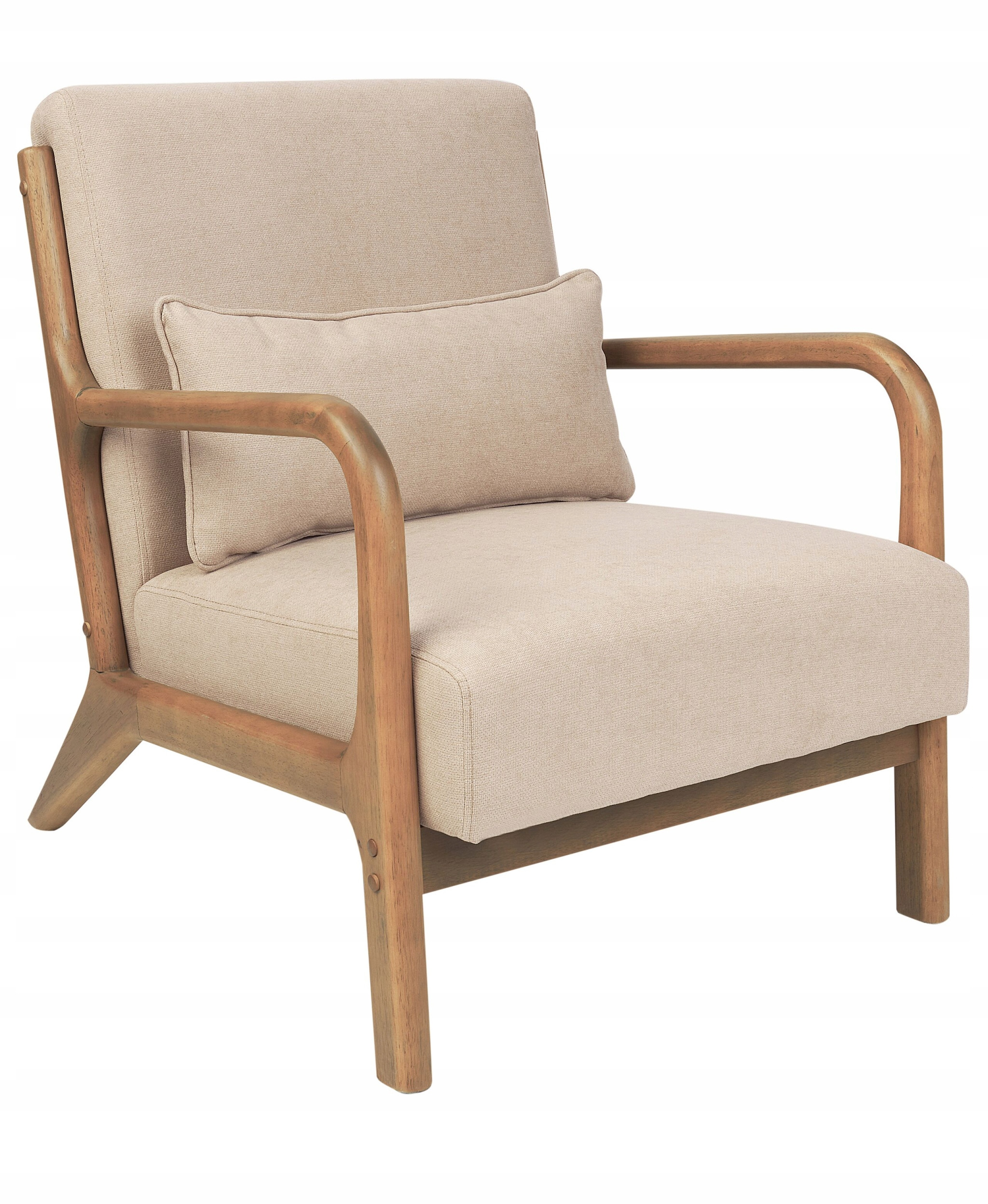 Fotel SKOVDE Beżowy – Elegancja i komfort w Twoim wnętrzu