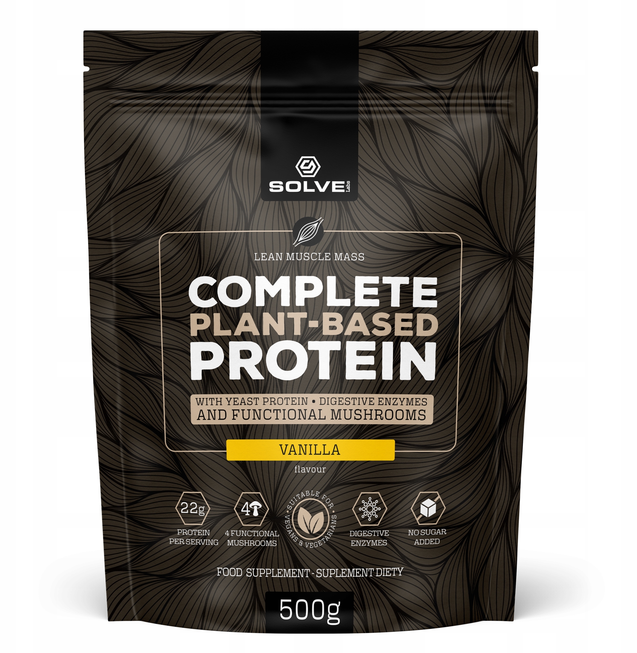 Funkcjonalne grzyby i enzymy trawienne w Complete Plant-Based Protein*