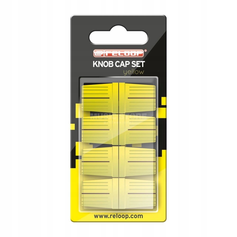 RELOOP Knob Cap Set Yellow – Zestaw nakładek dla DJ-ów