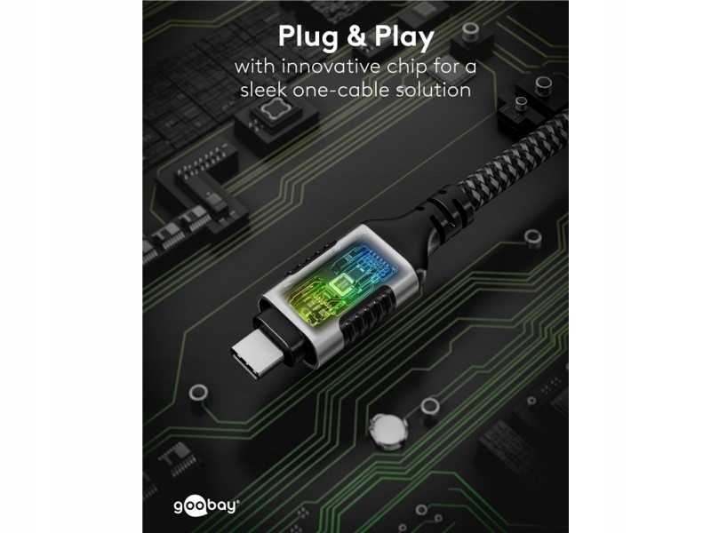Kabel USB-C - RJ-45 2 m Czarno-srebrny (70698) – Nowoczesne połączenie Ethernet