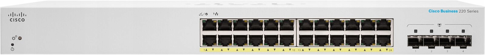 Wydajność i elastyczność dzięki 24 portom Gigabit Ethernet