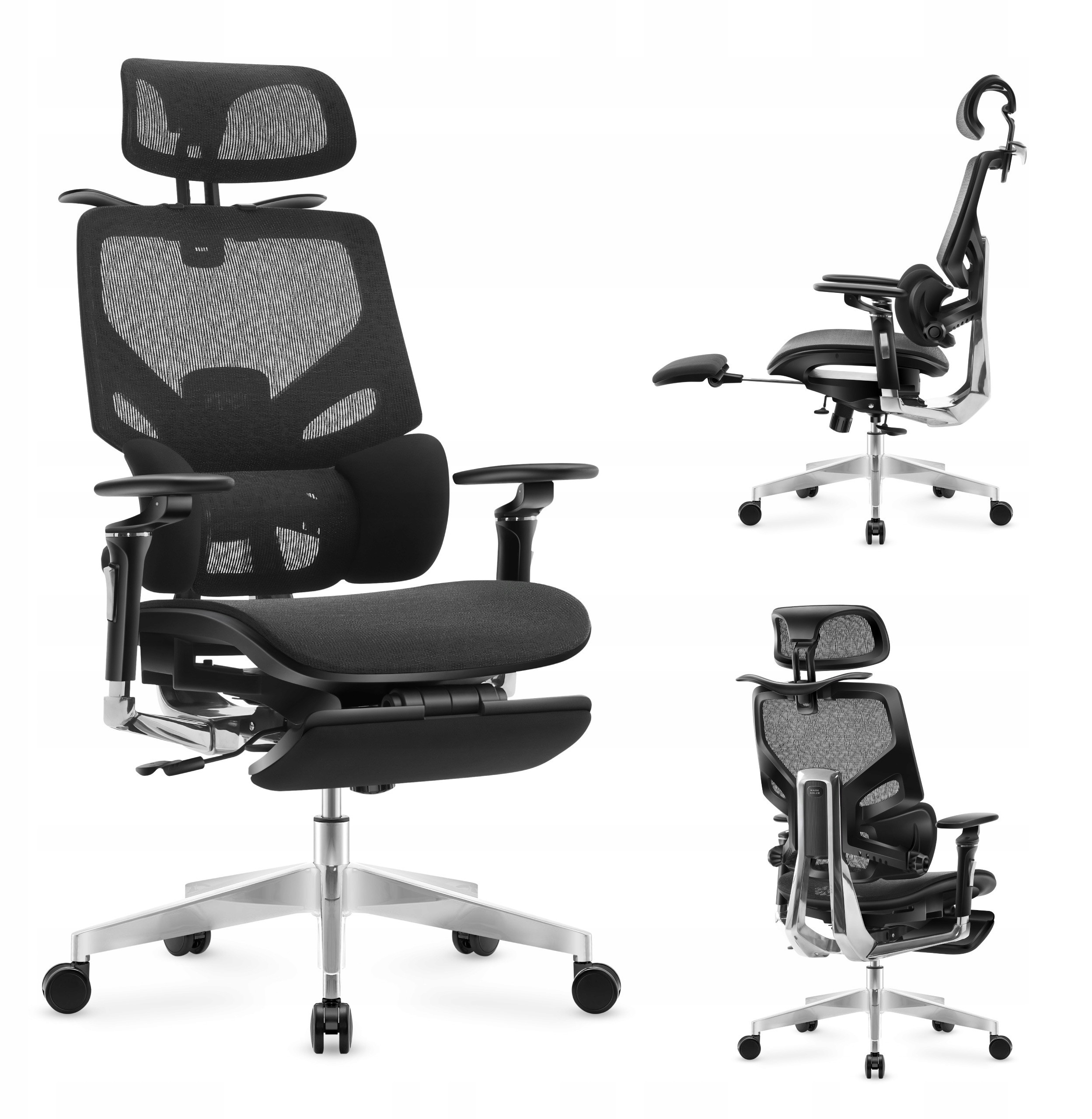 Fotel ergonomiczny Expert 9.6 Black – Komfort i styl w Twoim biurze