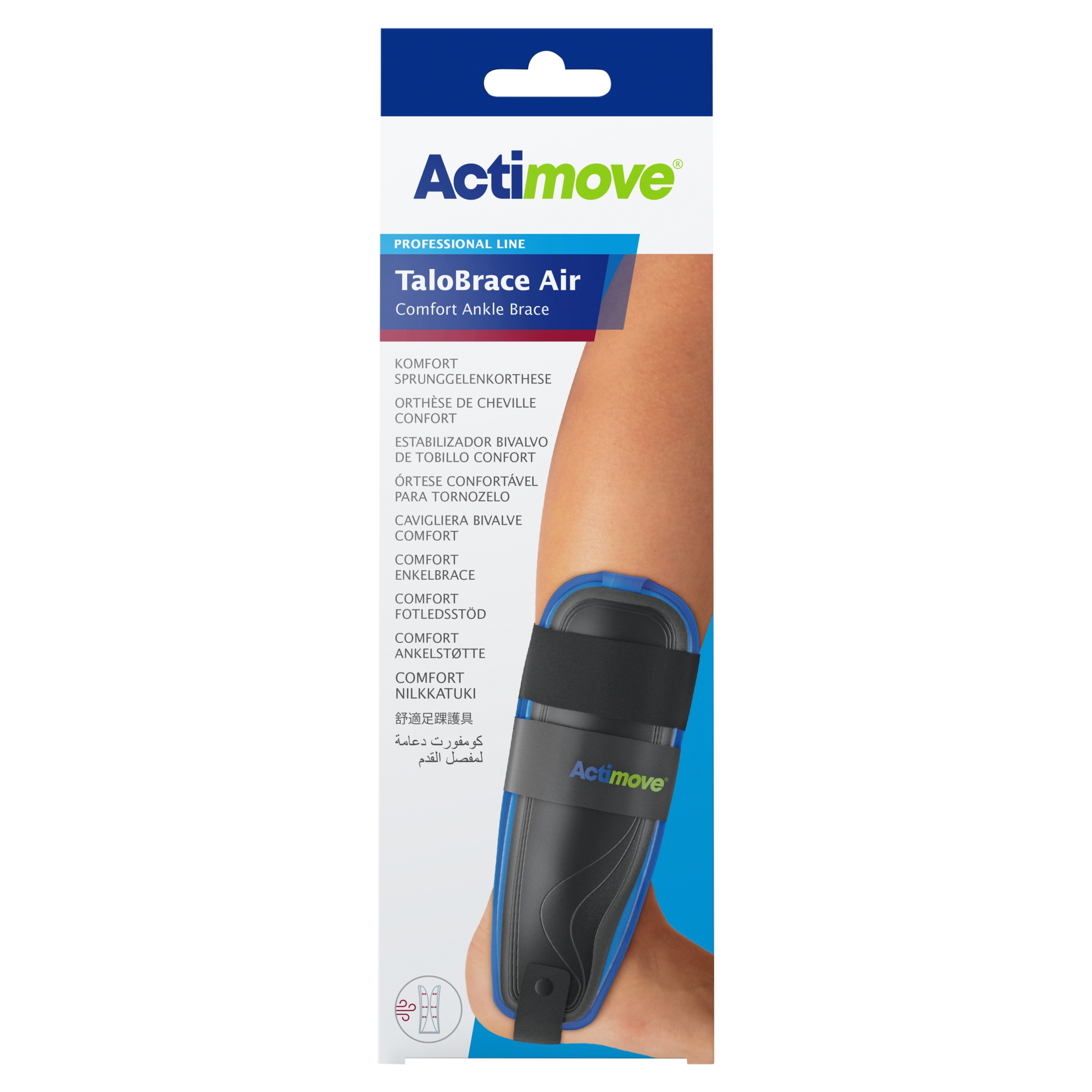 ACTIMOVE PRO TALOBRACE AIR – Orteza stawu skokowego z powietrznymi poduszkami pneumatycznymi