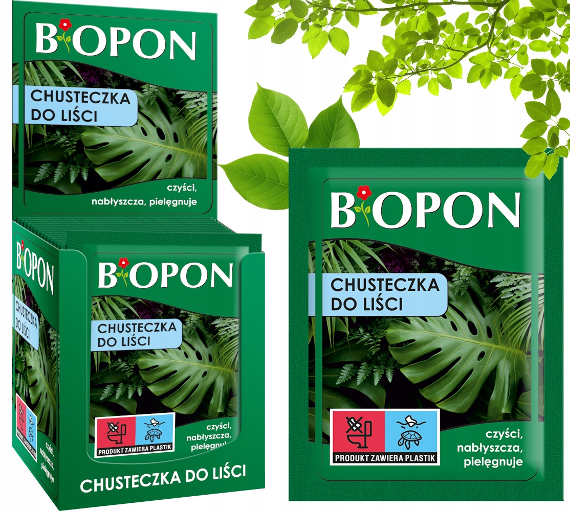 BOPON - Chusteczka Do Liści - 15 szt. – Idealna pielęgnacja roślin