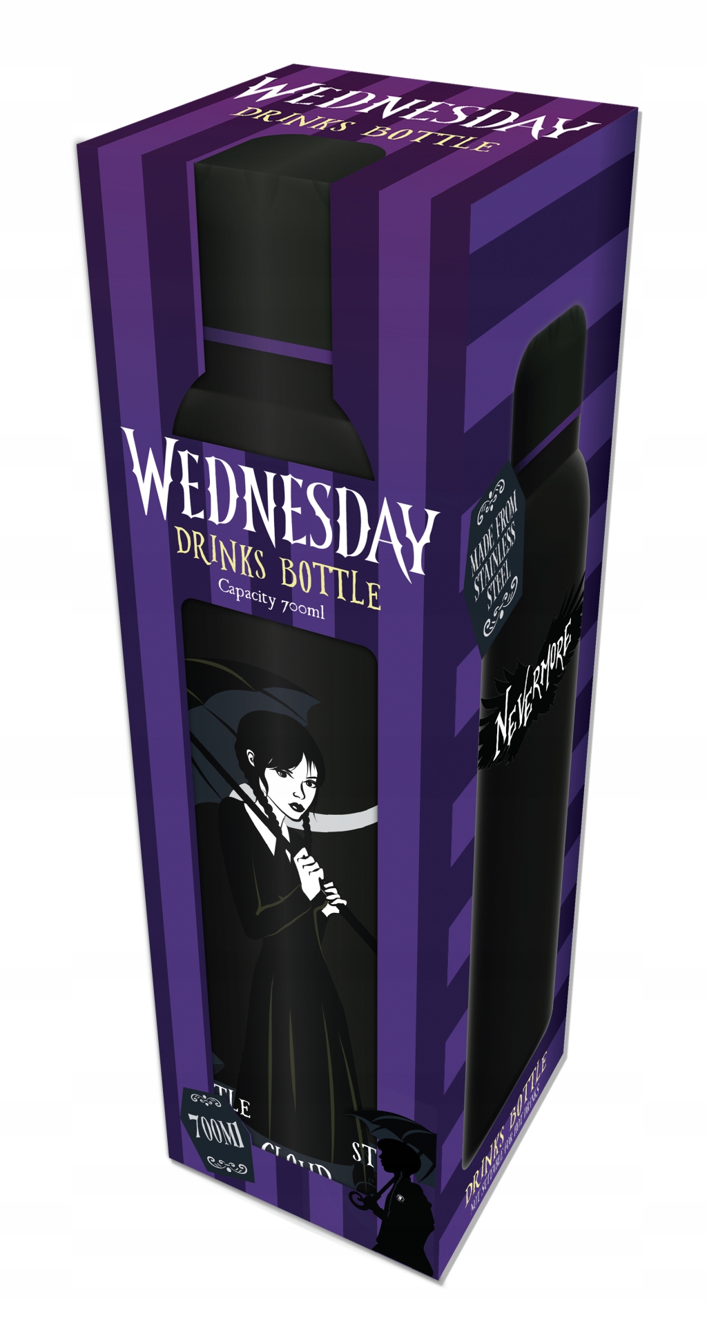 Wednesday Butelka ze stali 700ml – Stylowy wybór dla każdego