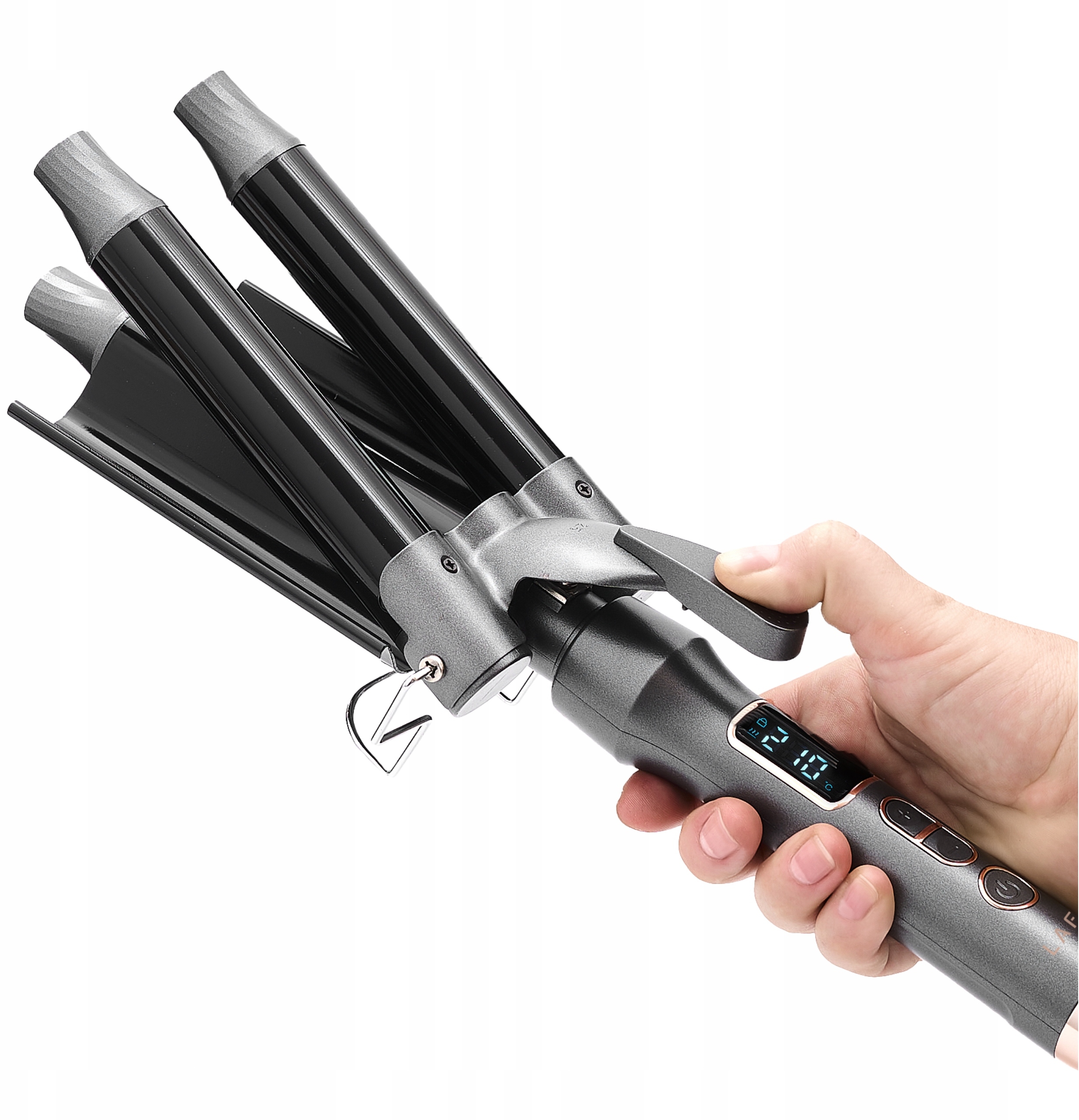 Komfort użytkowania – Obrotowy przewód i 3 rolki stylizacyjne