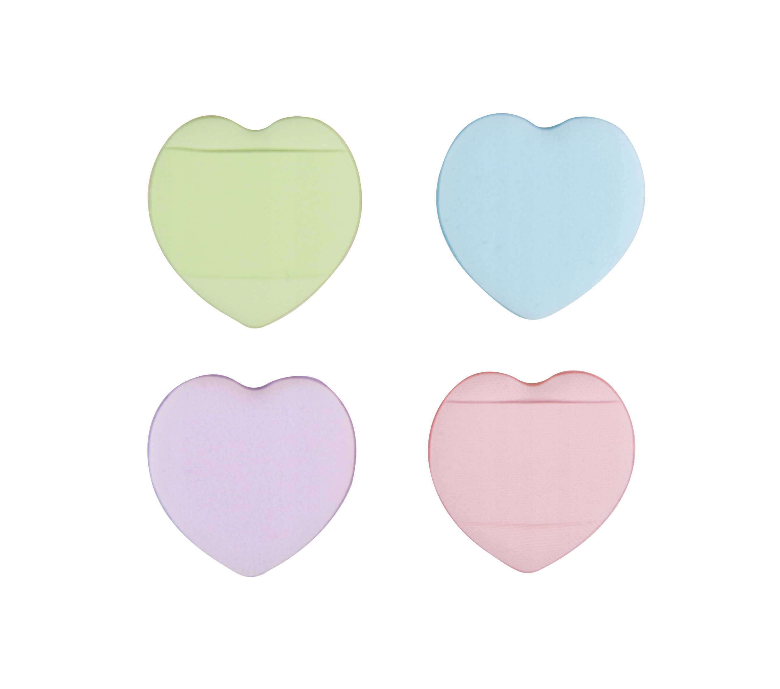 Gąbeczki do makijażu Sweet Hearts – 4 sztuki w pastelowych kolorach