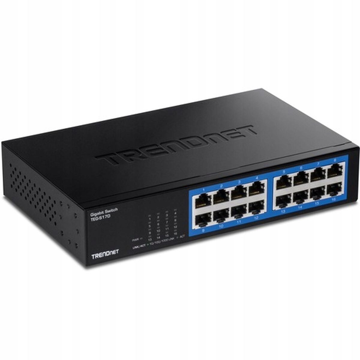 16-portowy Gigabit Desktop Switch TRENDnet TEG-S17D – Wydajność i niezawodność w Twojej sieci