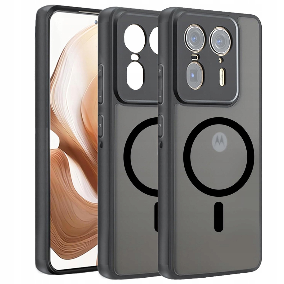 Matowe etui Supero Magmat Magsafe do Motorola Edge 50 Ultra – Elegancka ochrona dla Twojego telefonu