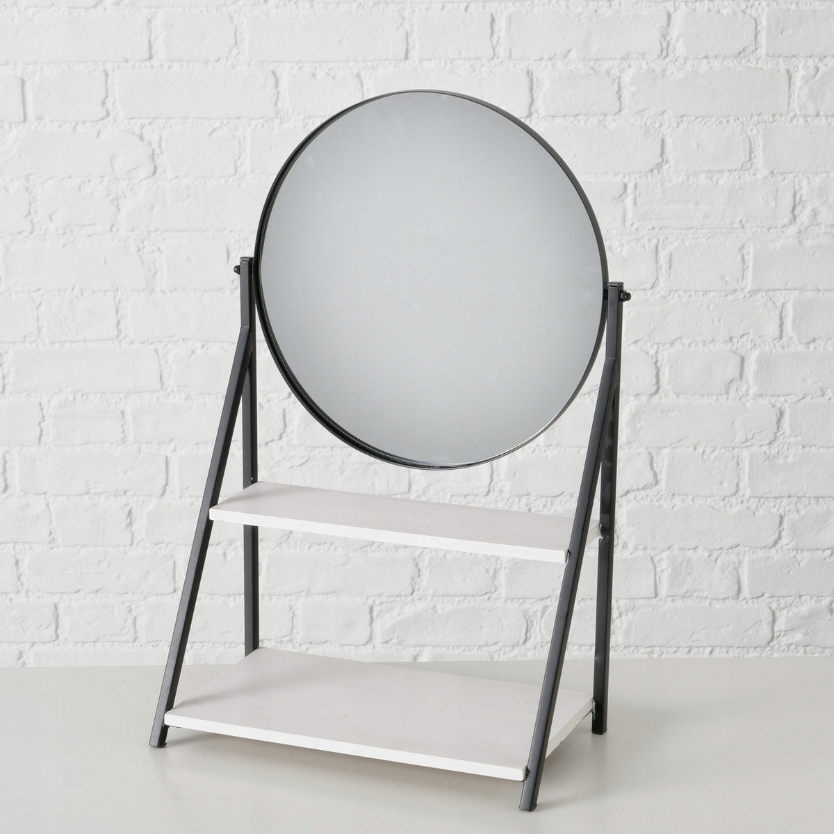 Lusterko stojące z półką ACAPULCO – Elegancja i funkcjonalność w Twoim wnętrzu