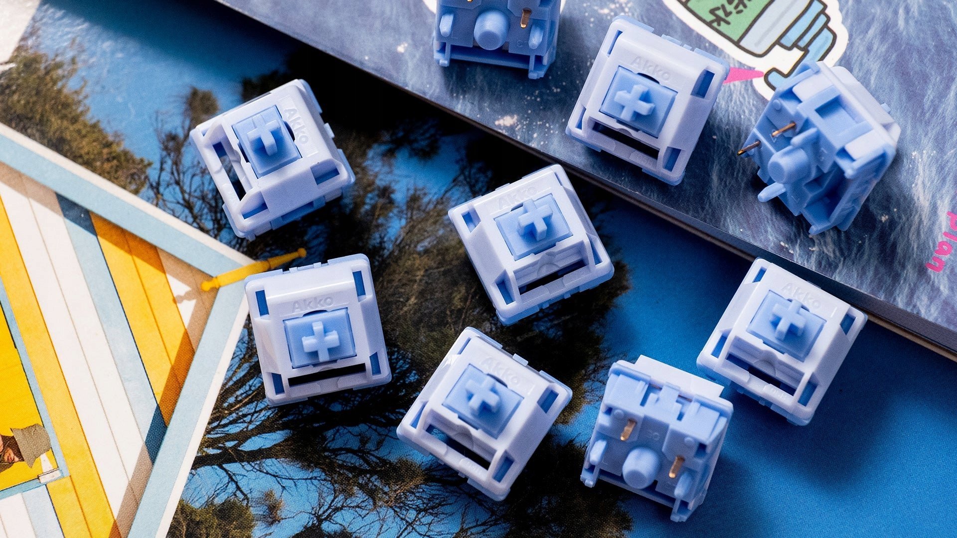 Akko AKKO Creamy Cyan Switches – Mechaniczne przełączniki dla entuzjastów
