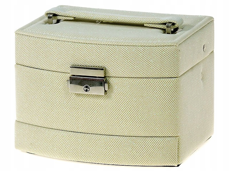 Teka Kuferek szkatułka na biżuterię z lusterkiem – Idealne miejsce na Twoje skarby