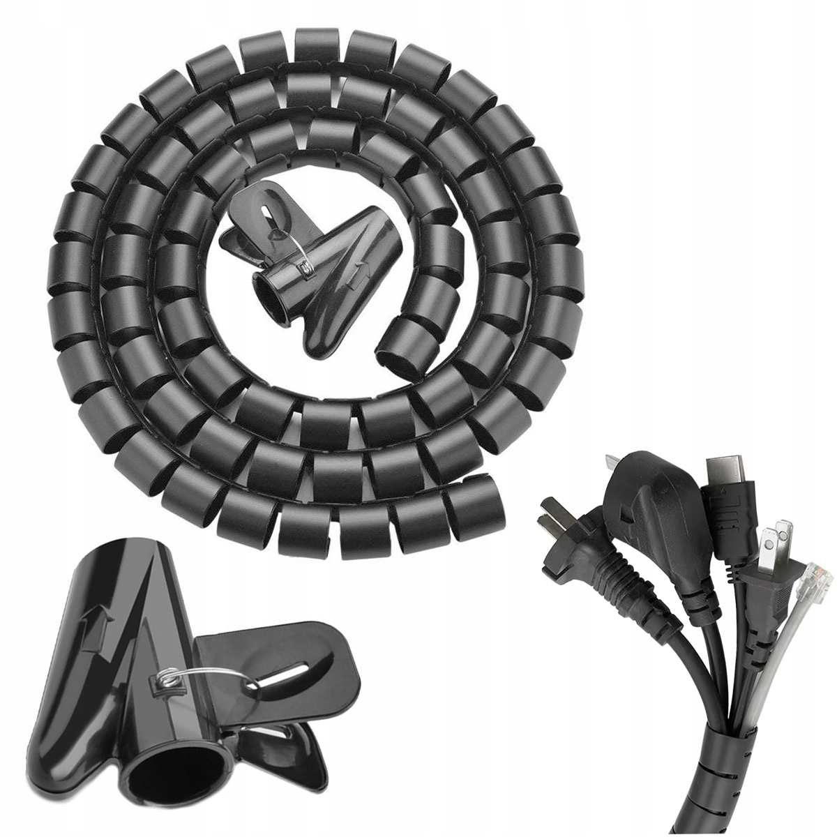 Maskownica na kable elastyczna 2,6m – Idealne rozwiązanie do organizacji kabli