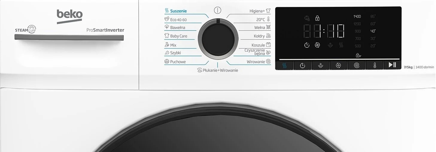 Innowacyjne funkcje pralko-suszarki Beko