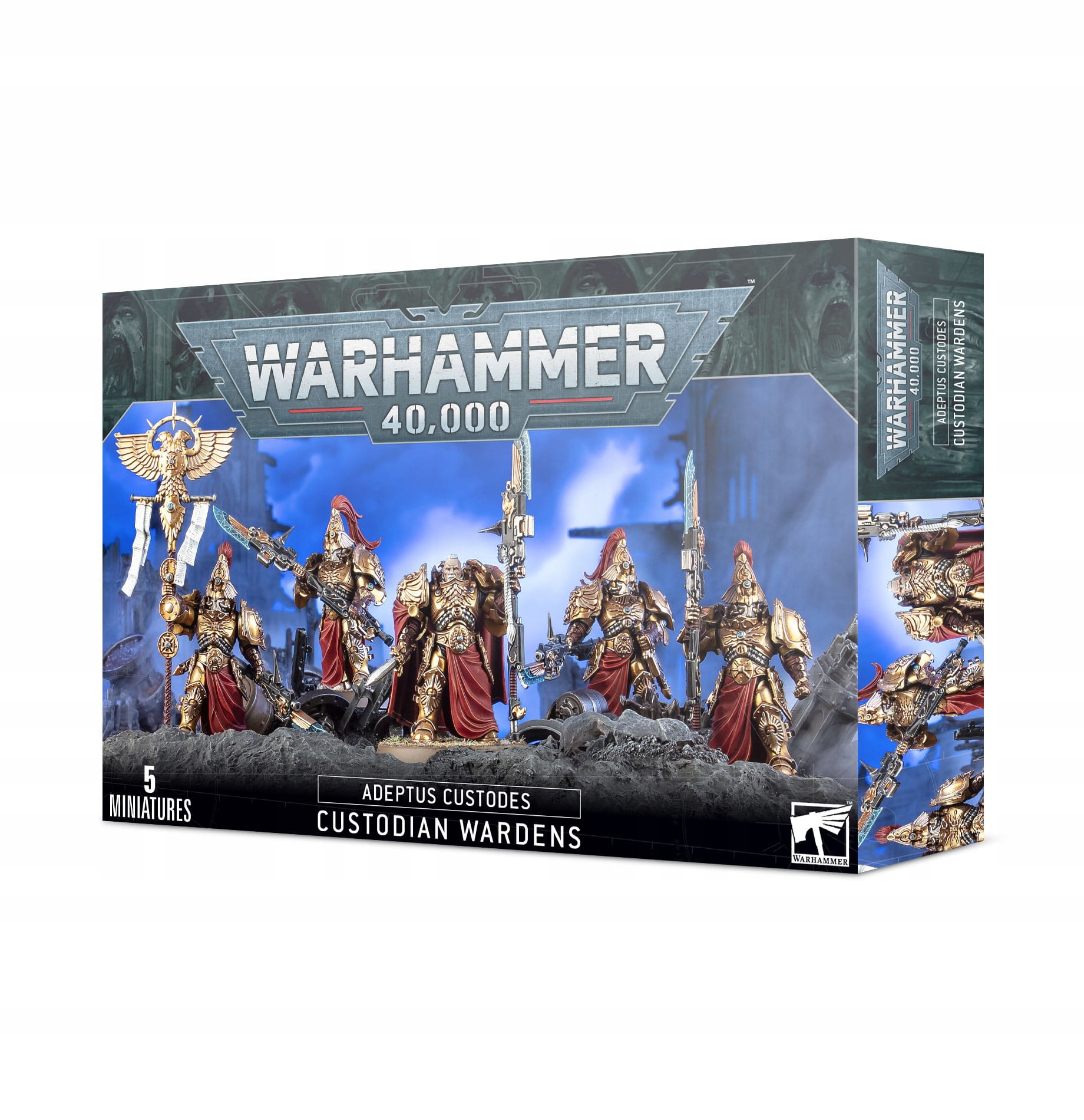 Warhammer 40000 Adeptus Custodes - Custodian Wardens – Zestaw figurek do strategii