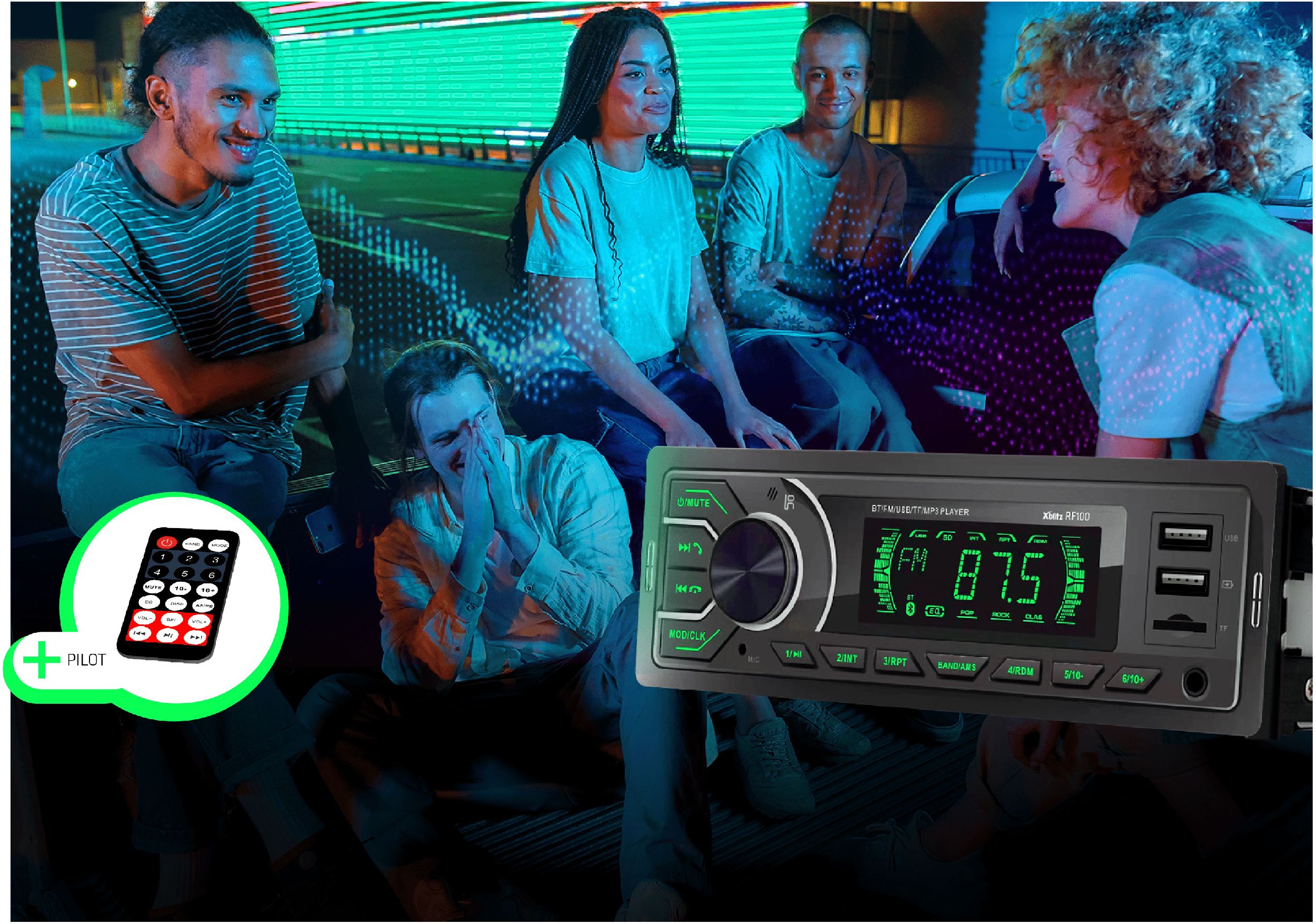 Radio samochodowe z bluetooth Xblitz rf100