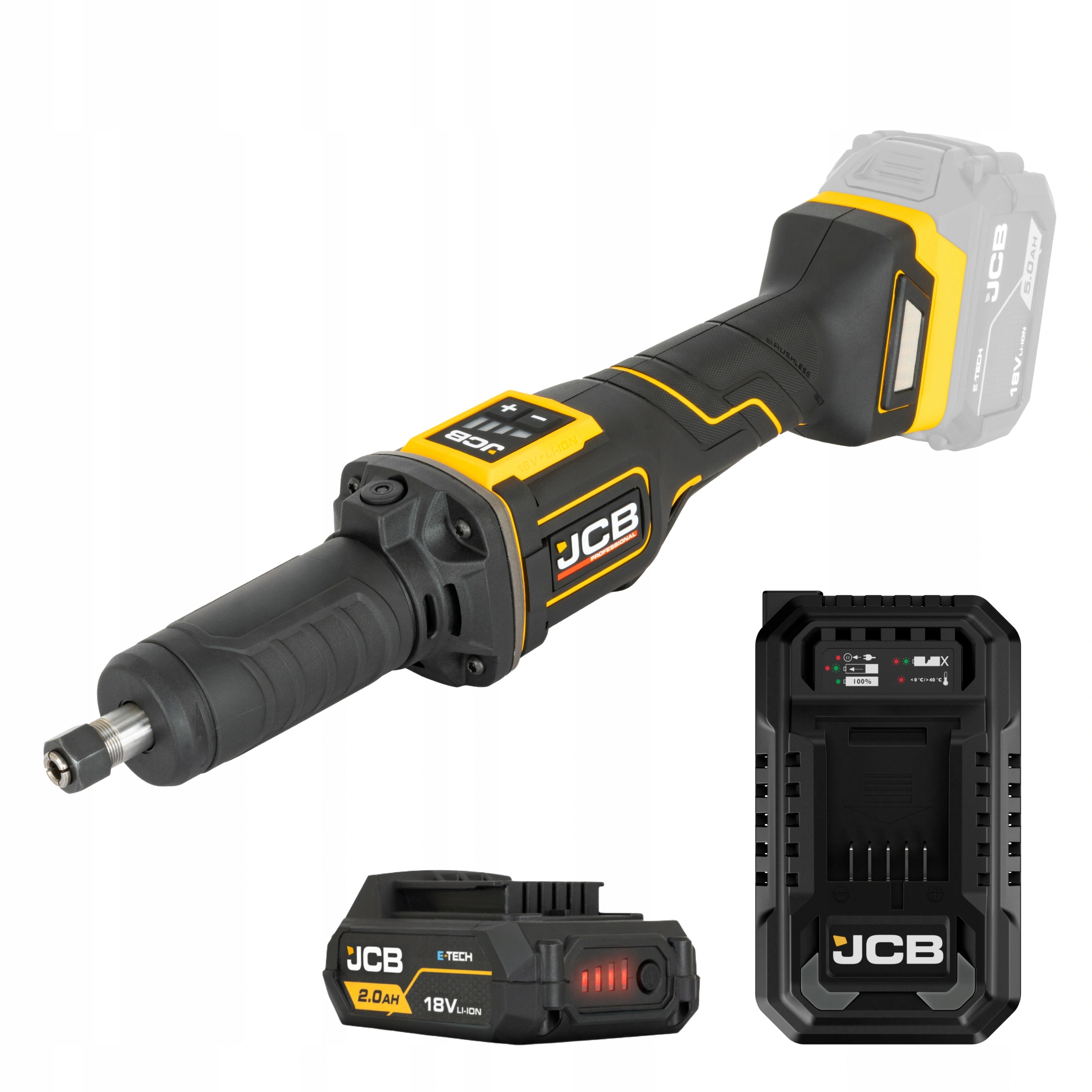 JCB Professional 18V Szlifierka Trzpieniowa – Idealne narzędzie do precyzyjnej obróbki