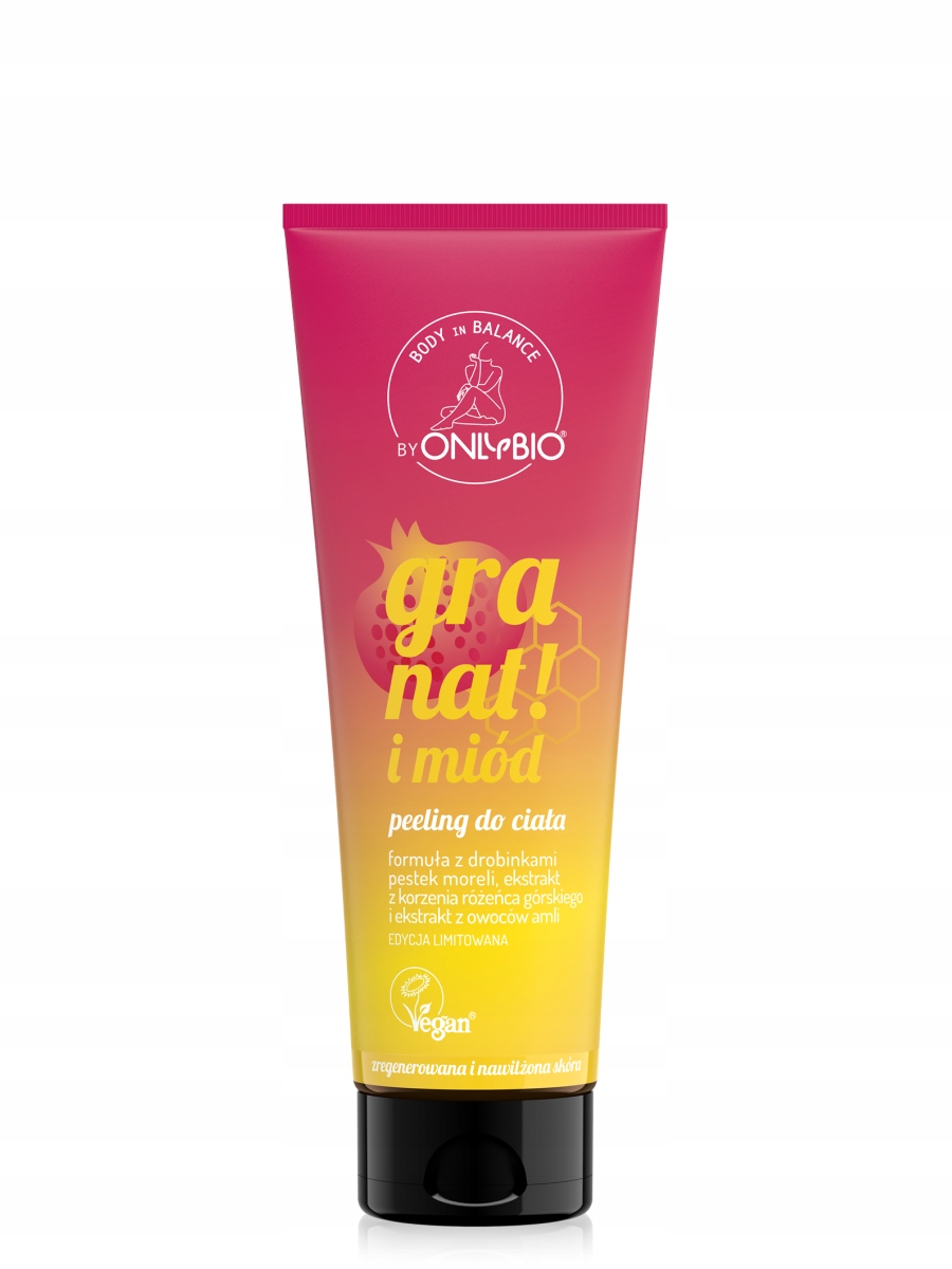 OnlyBio Body in Balance Limited Edition Peeling do ciała Granat i miód – Luksusowa pielęgnacja dla Twojej skóry