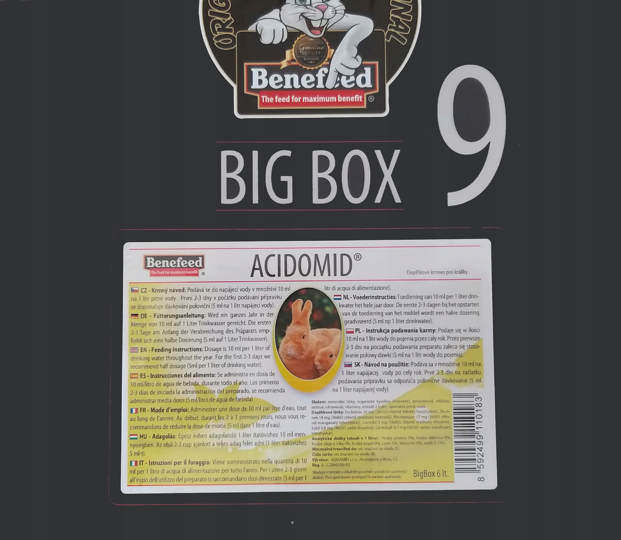 Acidomid K 9L – Innowacyjny preparat dla zdrowia królików