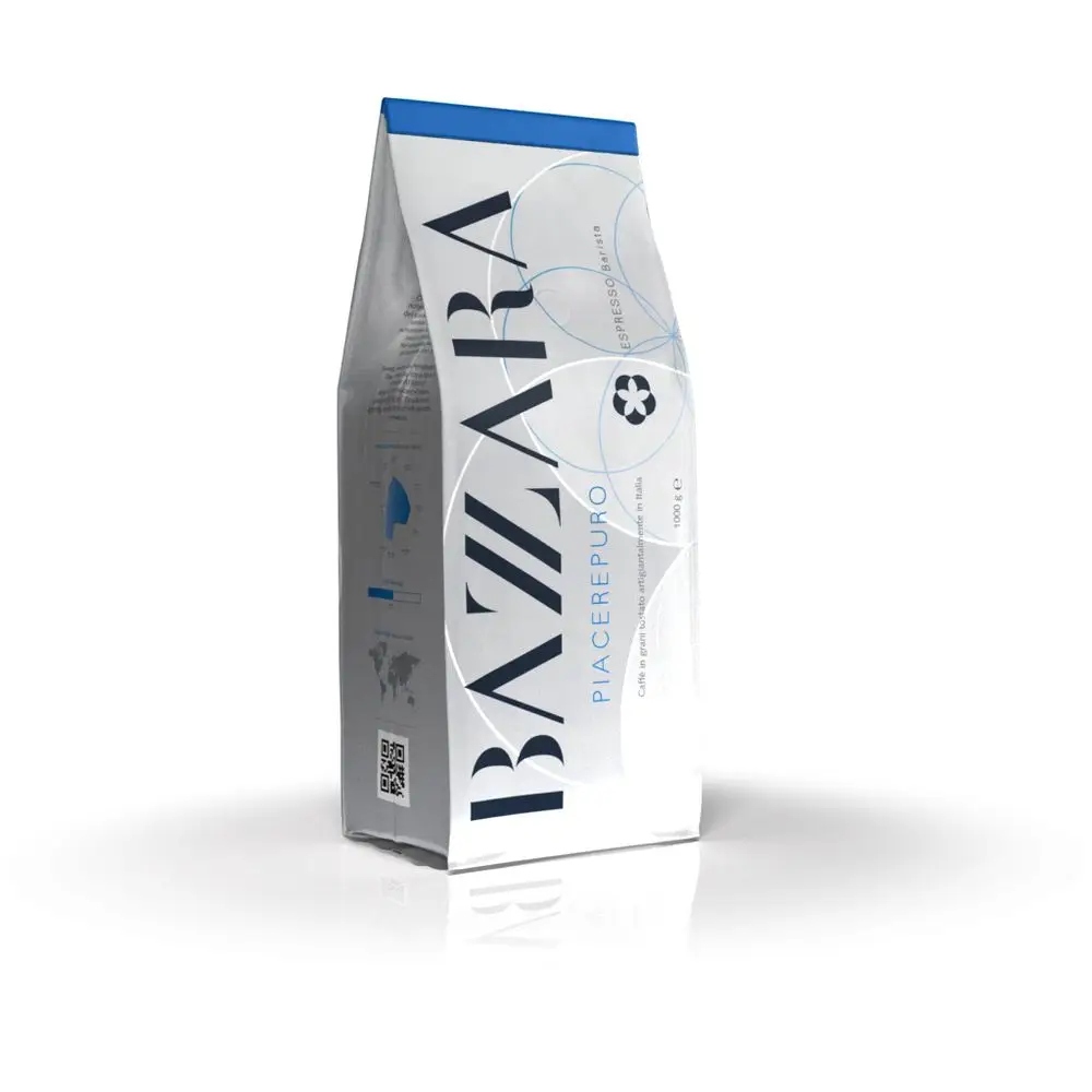 Kawa ziarnista Bazzara Piacerepuro 1000 g – Doskonały wybór dla koneserów