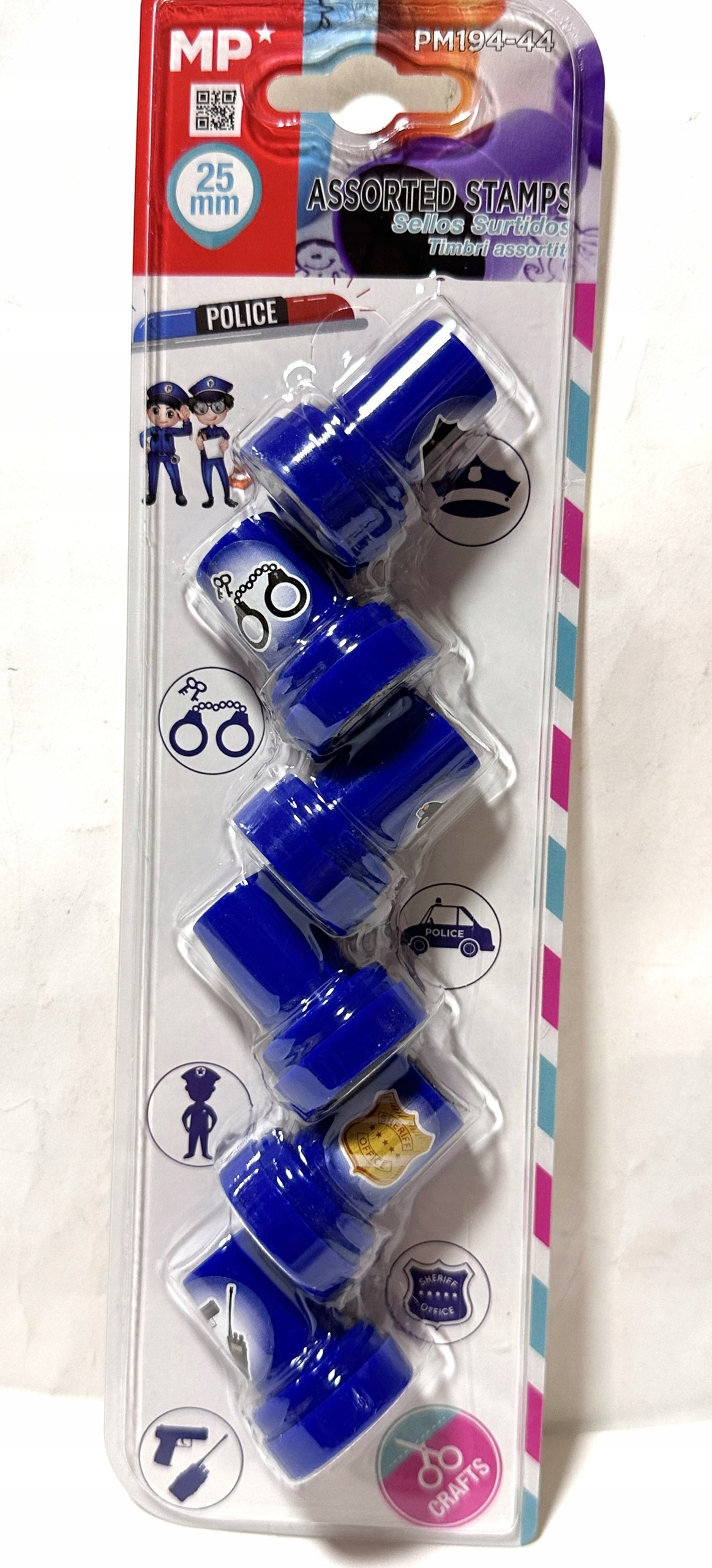 Stempelki dla dzieci Policja 6szt – Kreatywna zabawa dla najmłodszych