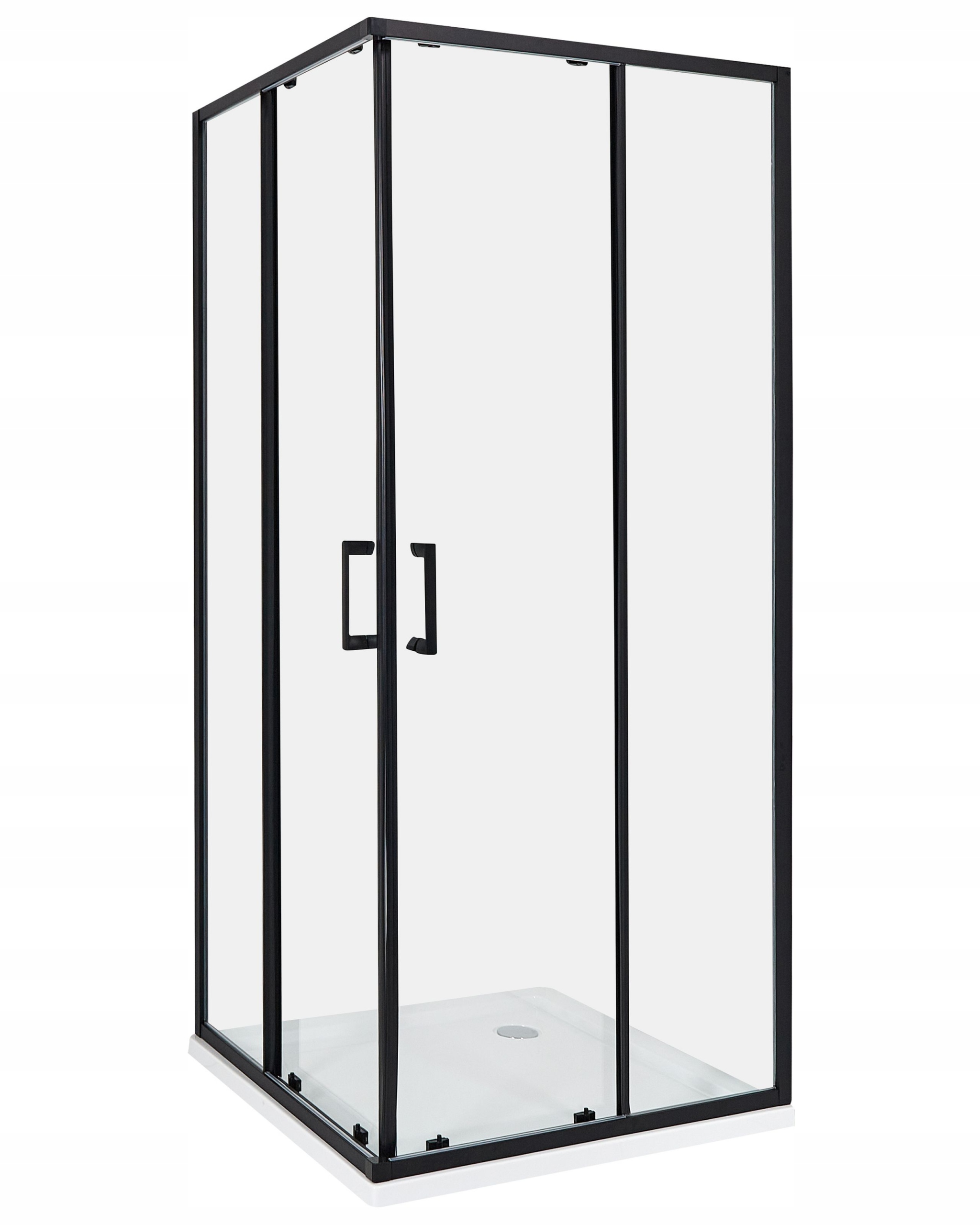 Kabina prysznicowa TELA 80 x 80 x 185 cm Czarny – Elegancja i funkcjonalność w Twojej łazience