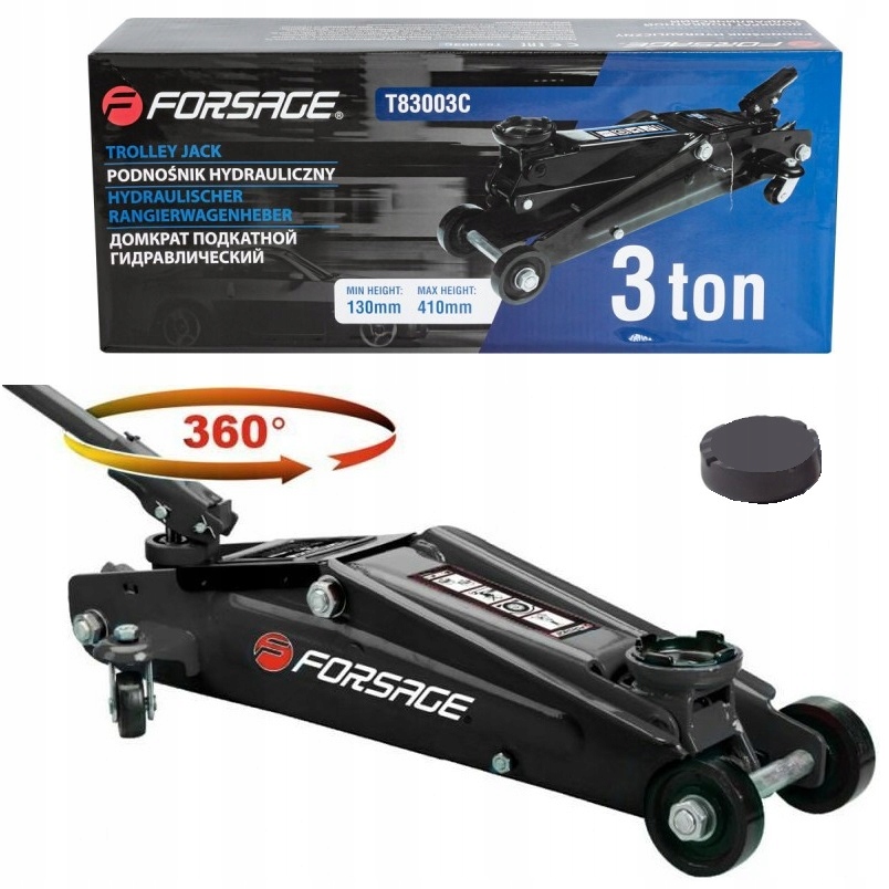 Forsage PODNOŚNIK NISKOPROFILOWY OBROTOWY 360° ŻABA 3T – Wydajność i komfort pracy