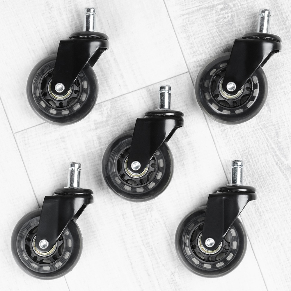 Zestaw 5 sztuk kółek do fotela – Idealne do biura i domu