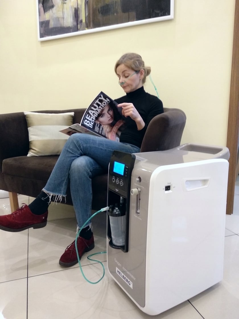 MEDYCZNY GENERATOR KONCENTRATOR TLENU HELBERG Zasilanie sieciowe