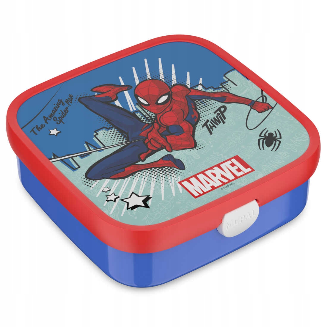 Lunchbox dla dzieci Campus Bento Large Spiderman Mepal 1650 ml – Idealny do szkoły i na wycieczki
