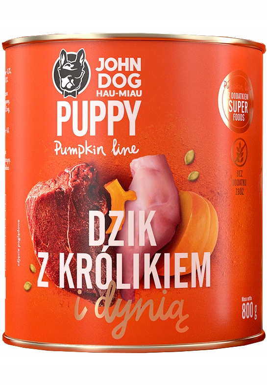 Wysokiej jakości składniki: dziczyzna i królik