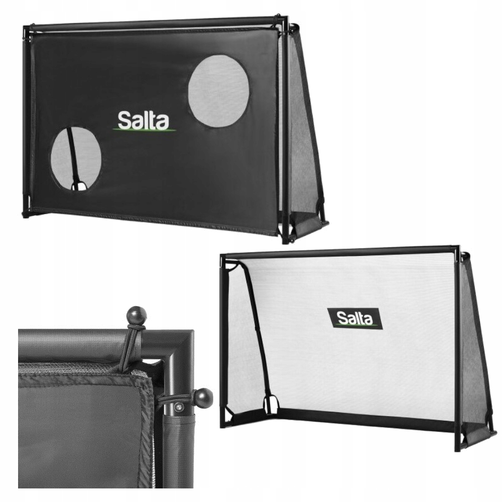 Bramka do piłki nożnej z ekranem treningowym Salta Legend 180 x 120 x 60 cm – Idealna do treningów