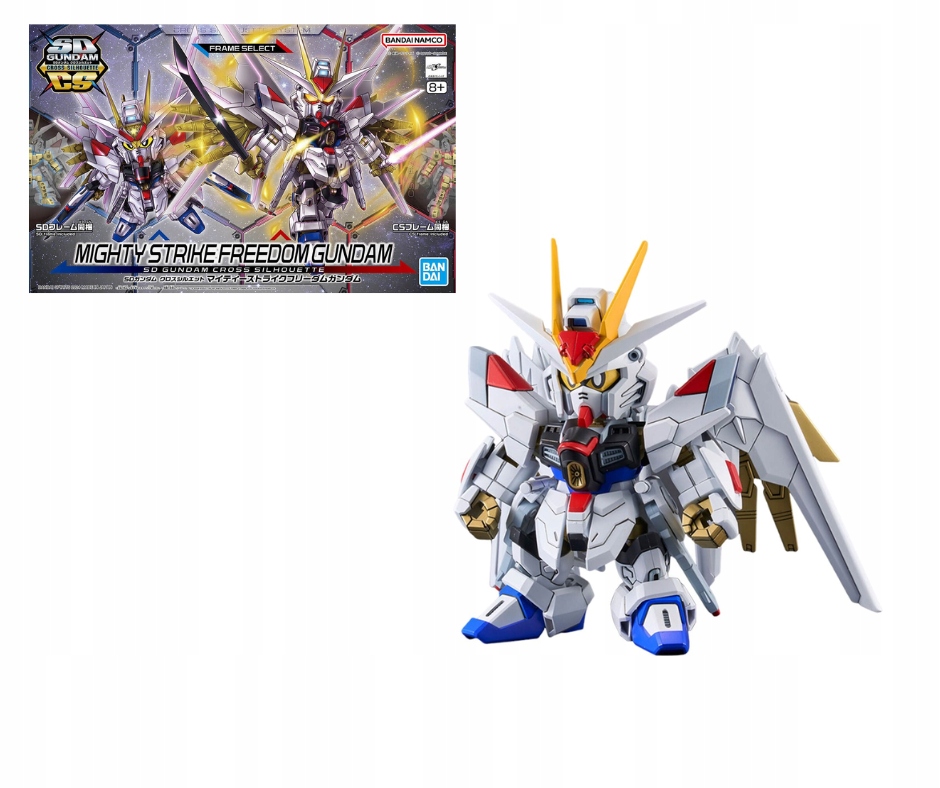 SDCS MIGHTY STRIKE FREEDOM GUNDAM – Oryginalny model Gundam od Bandai