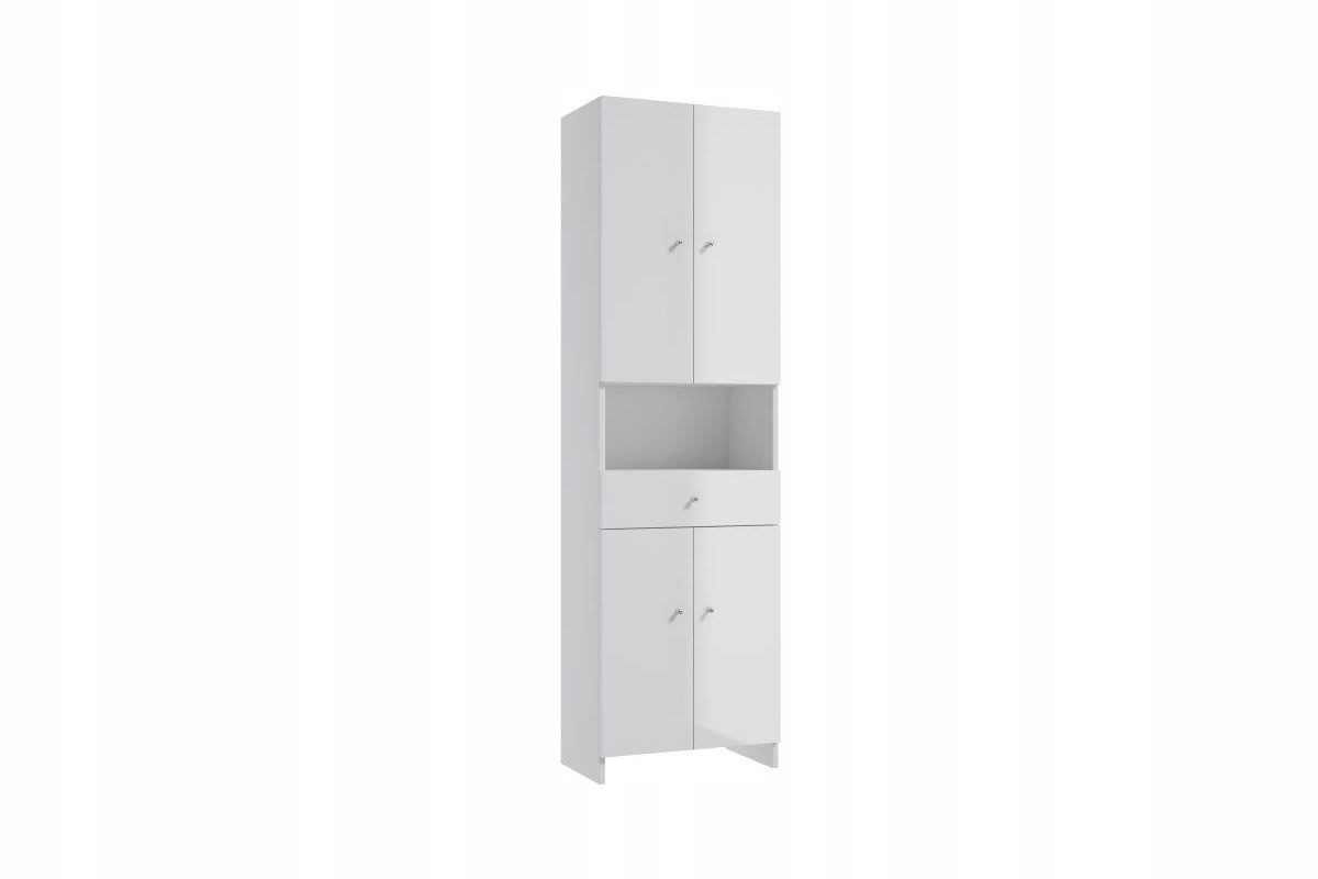 Słupek łazienkowy 50 cm front połysk – Elegancka organizacja przestrzeni