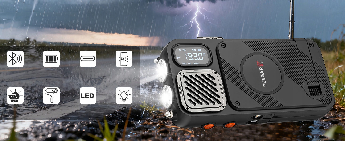 Wbudowany Powerbank i ładowanie solarne – energia zawsze pod ręką